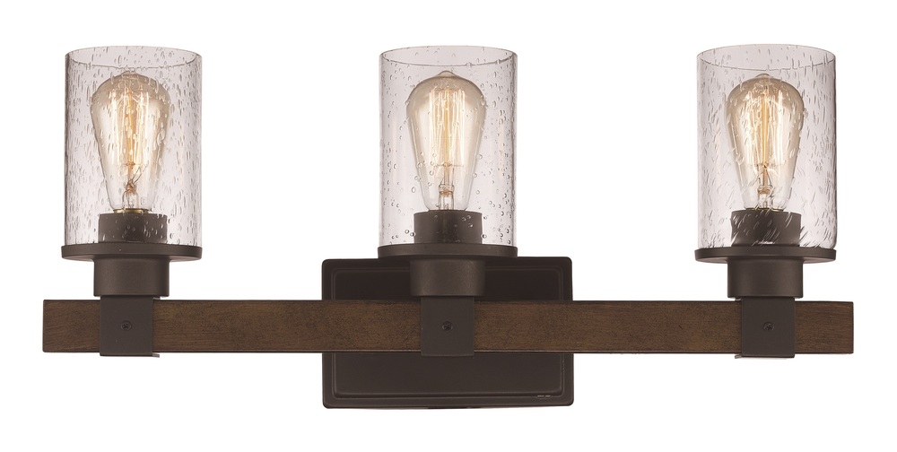 3LT VANITY BAR SEEDED RUSTIC-R